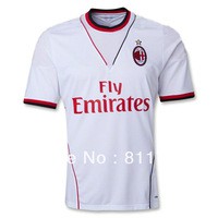 new arrival 13/14 AC Milan away white soccer football...